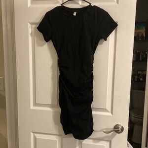 Black T-shirt dress